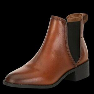 Steve Madden Classic Brown Leather Chelsea Boots – Women’s Ankle Booties